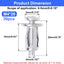 30 Anclajes Pared Huecos M4 x 4/5pulg Resistentes