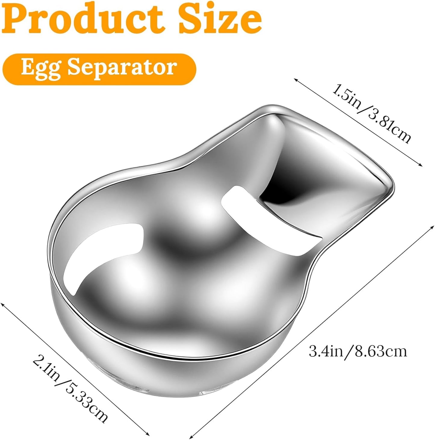 Separador huevos acero inox grado alimenticio