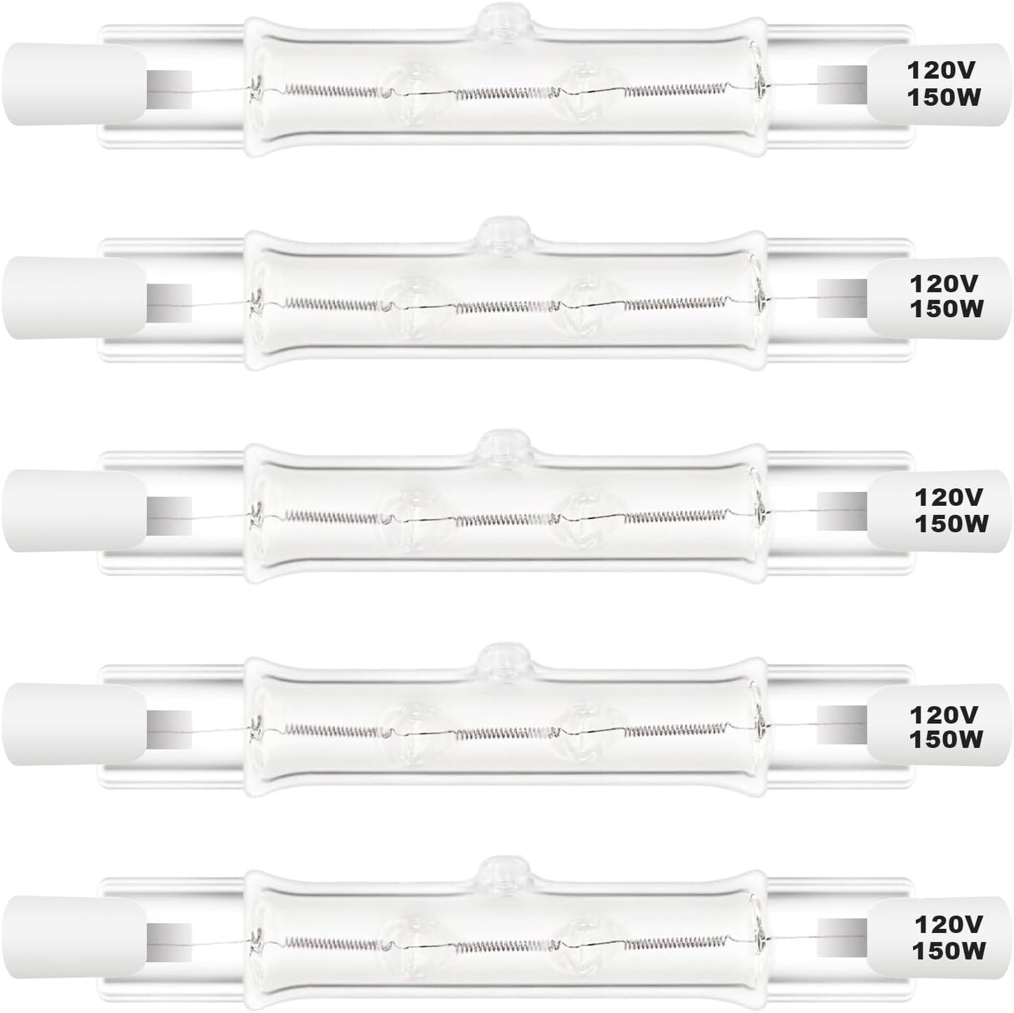 Bombilla halógena T3 J 150 W 2700 K luz cálida regulable