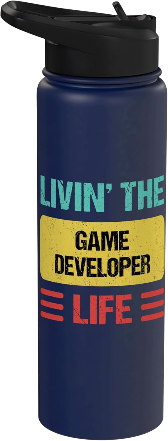 Botella de agua aislada de acero inoxidable para desarrolladores de juegos
