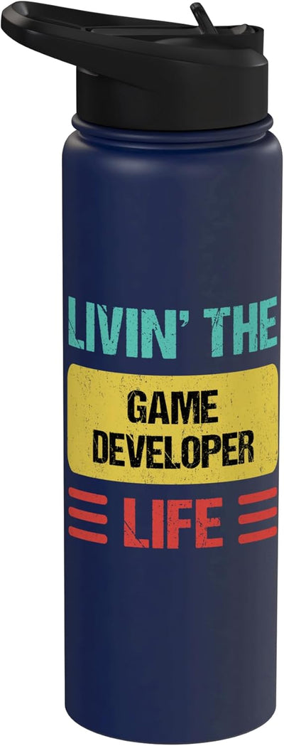 Botella de agua aislada de acero inoxidable para desarrolladores de juegos