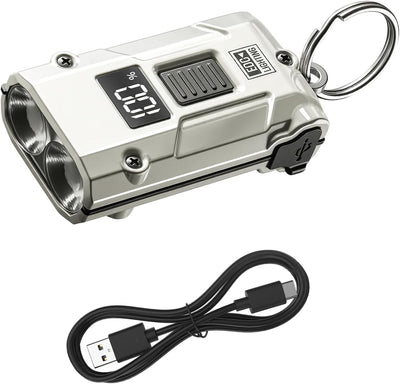 Luz frontal compacta USB-C 9 modos para emergencias y señalización