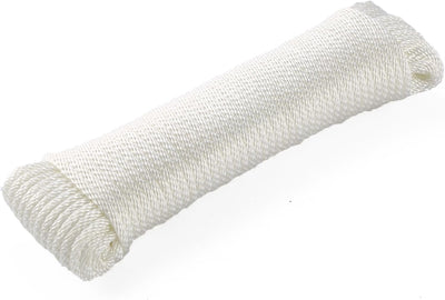 Cuerda poliéster Dacron blanca 1/4pulg 100ft resistente UV