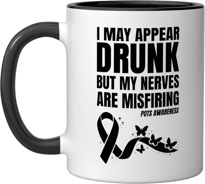 Taza cerámica para síndrome POTS Warrior Postural Orthostatic Tachycardia