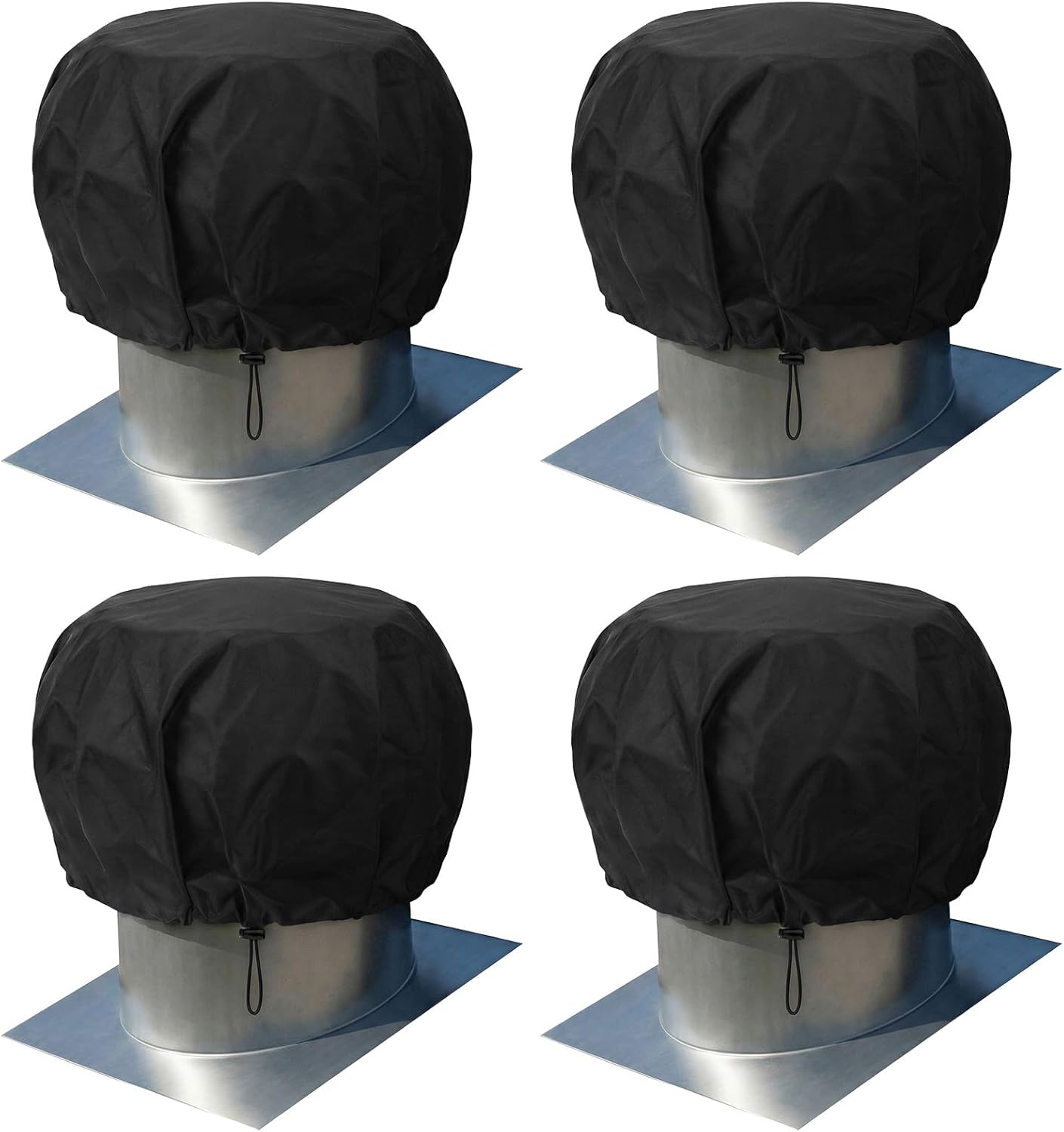 Cubiertas ventilación techo turbina 20x20pulg negro