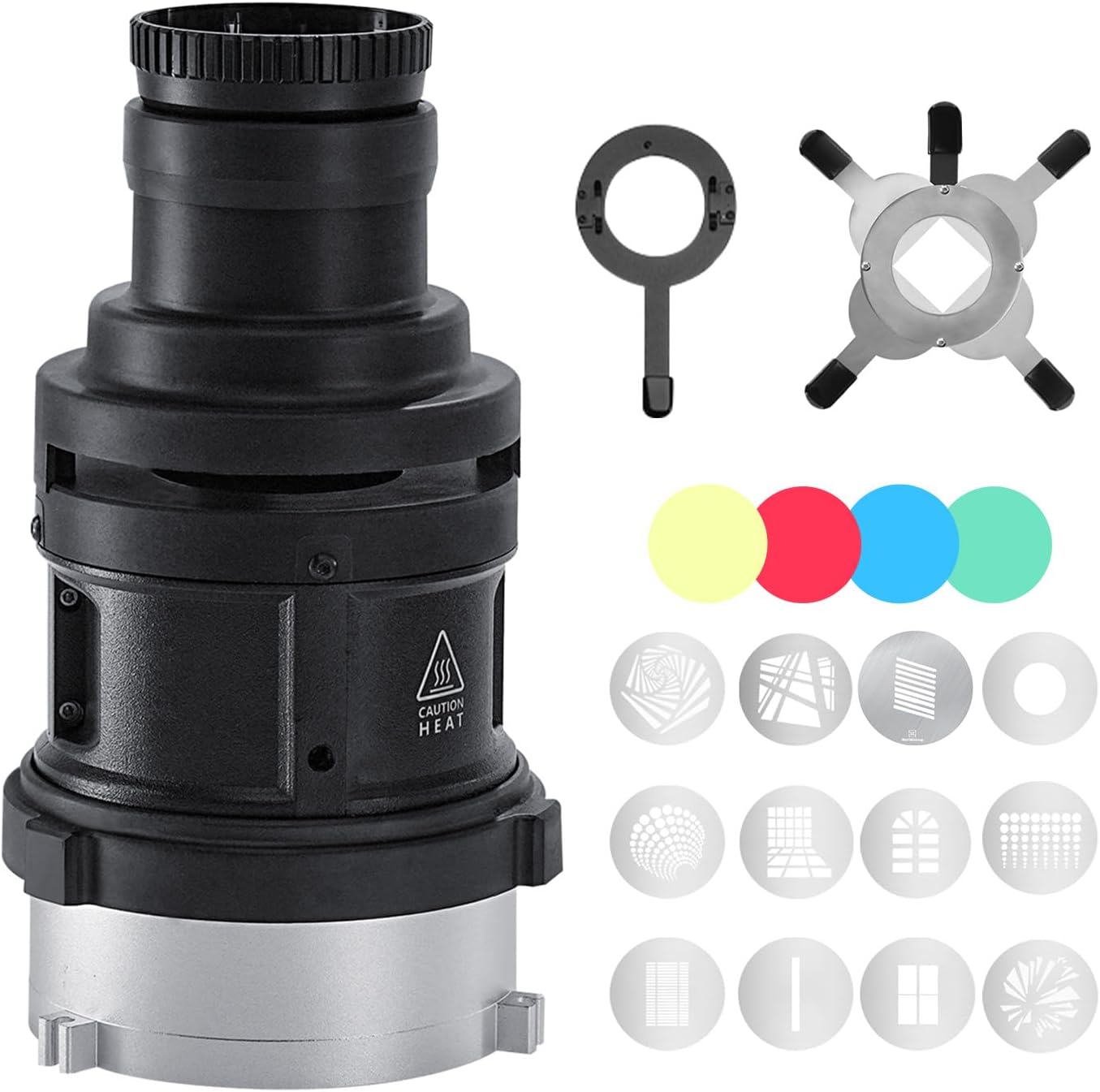 Snoot óptico Bowens para luces LED 90% más brillante 38°