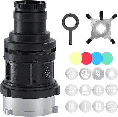 Snoot óptico Bowens para luces LED 90% más brillante 38°