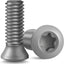 Tornillos Torx T8 M2.0 197x0.197pulg gris 10 Uds