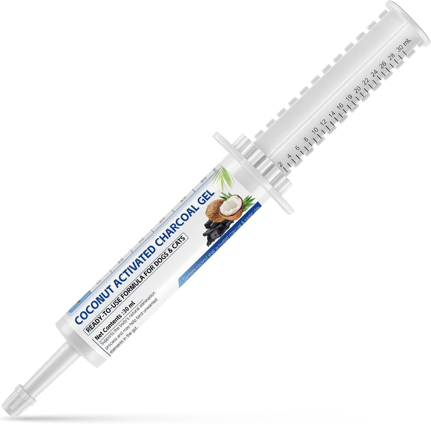 Pasta carbón activado para mascotas absorbente toxinas 1oz
