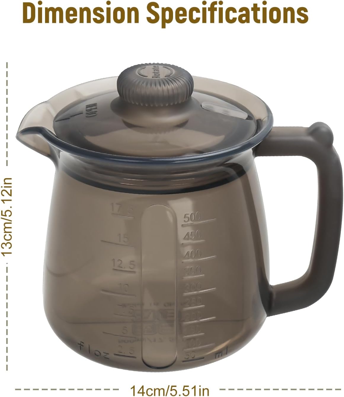 Jarra silicona espumadora leche 16.9oz con escala barra café