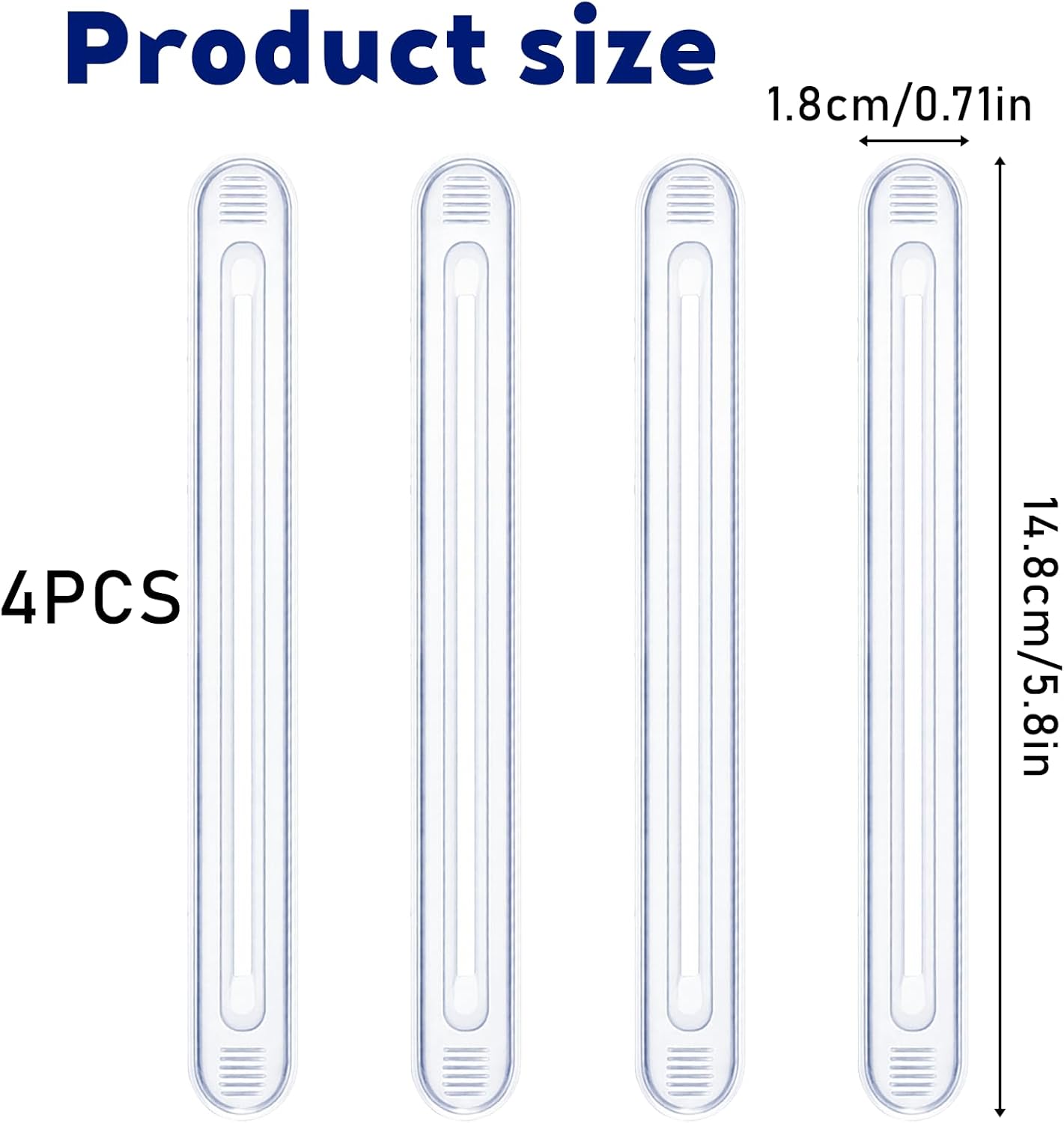 4 Protectores transparentes para muebles silicona autoadhesiva