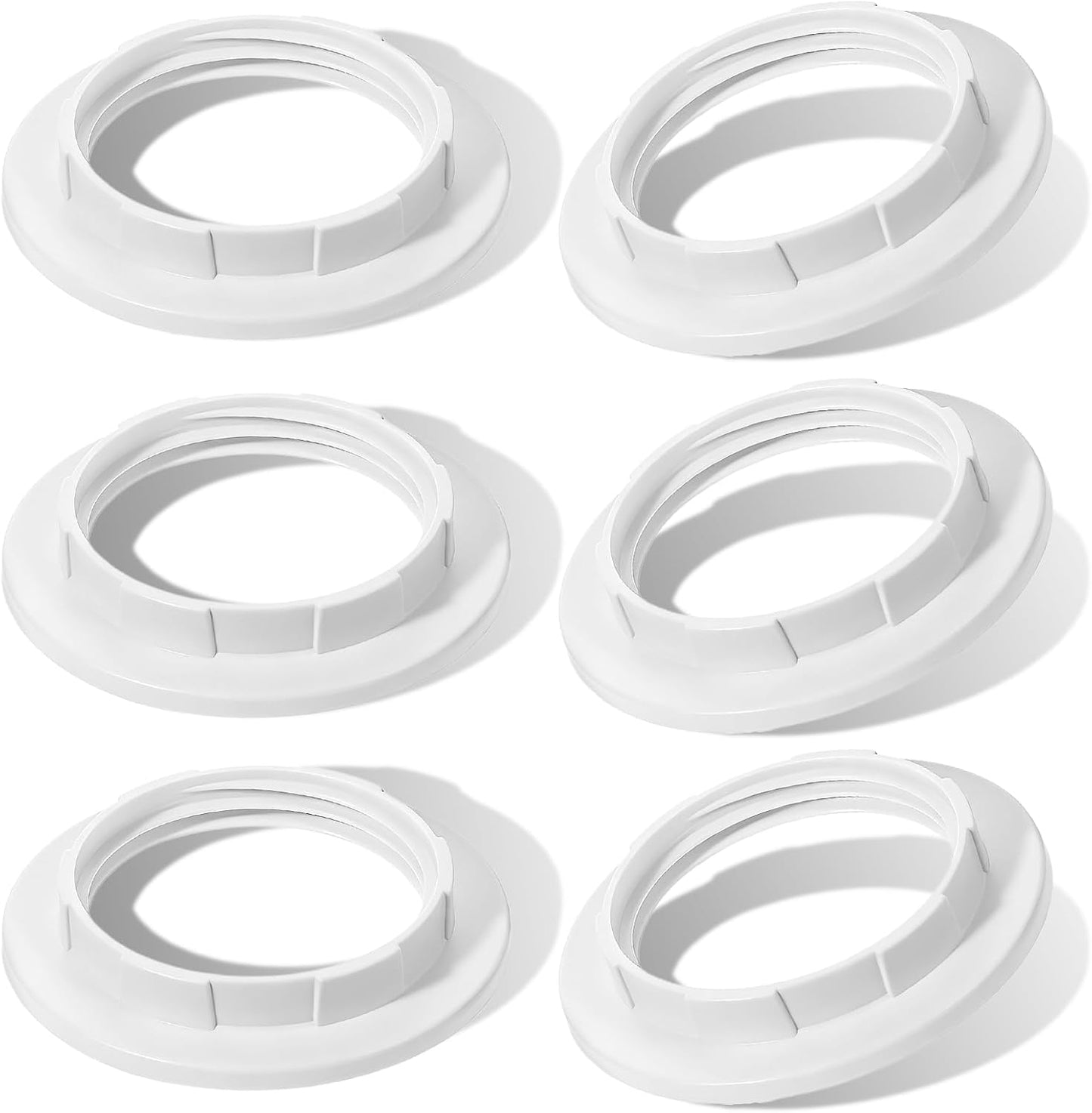 Soporte anillo lámpara E26 plástico blanco
