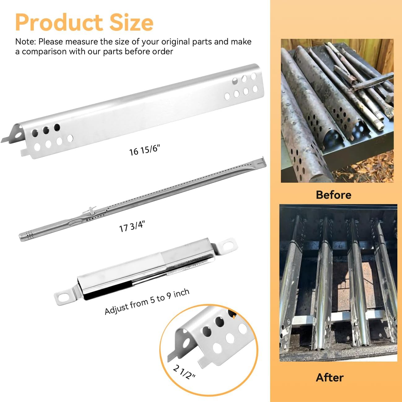 Piezas repuesto parrilla Char-Broil 2 quemadores G470-5200-W1