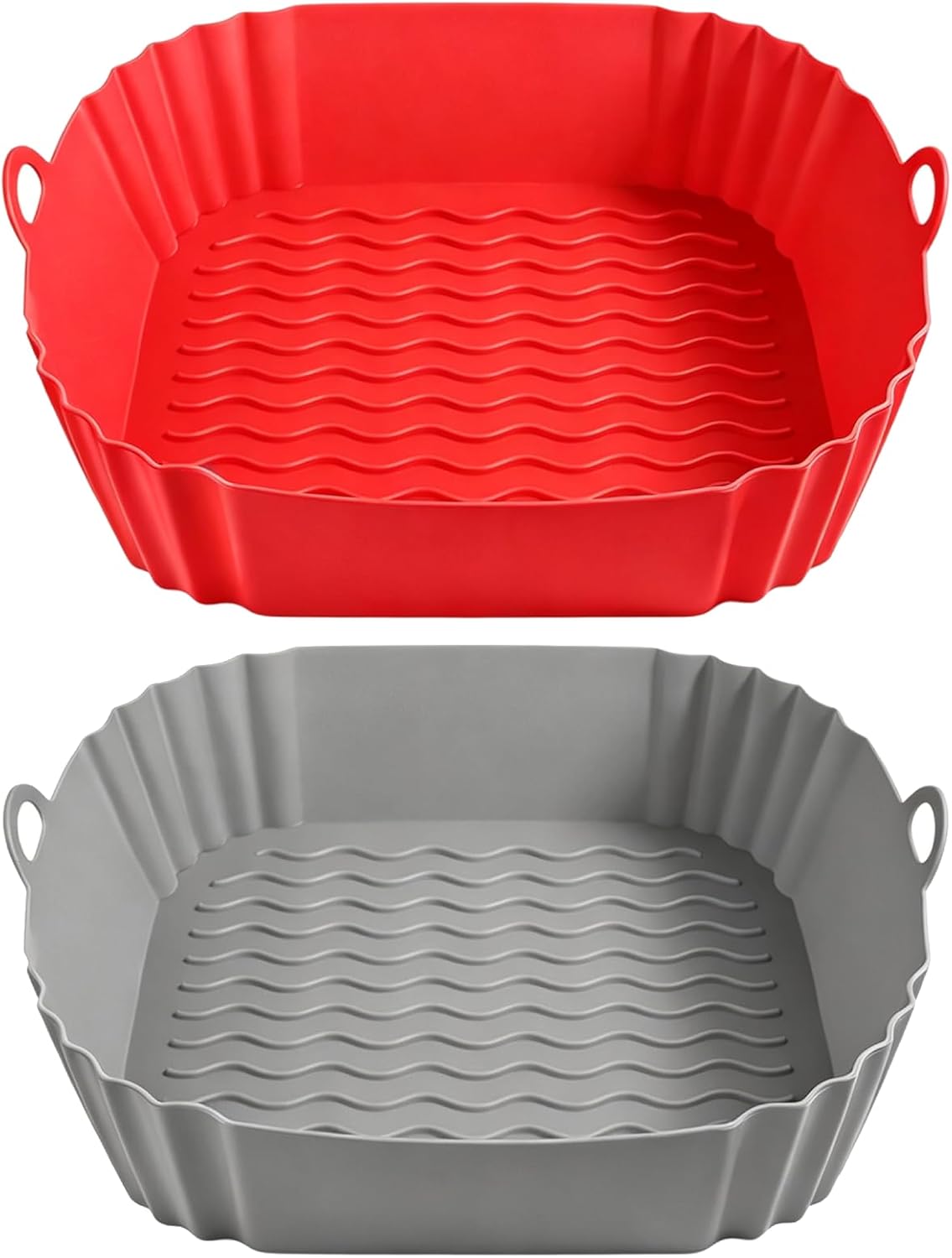 Forros silicona freidora aire 7.1pulg 4-7qt paquete 2 reutilizables