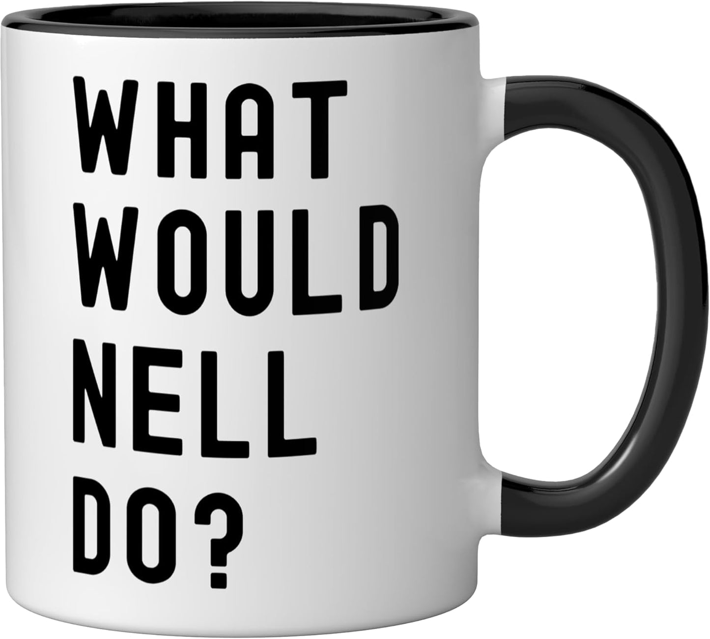 Taza cerámica What Would Nell Do? Negro/Blanco