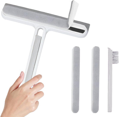 Squeegee 4en1 para vidrio ducha puertas ventanas estufa