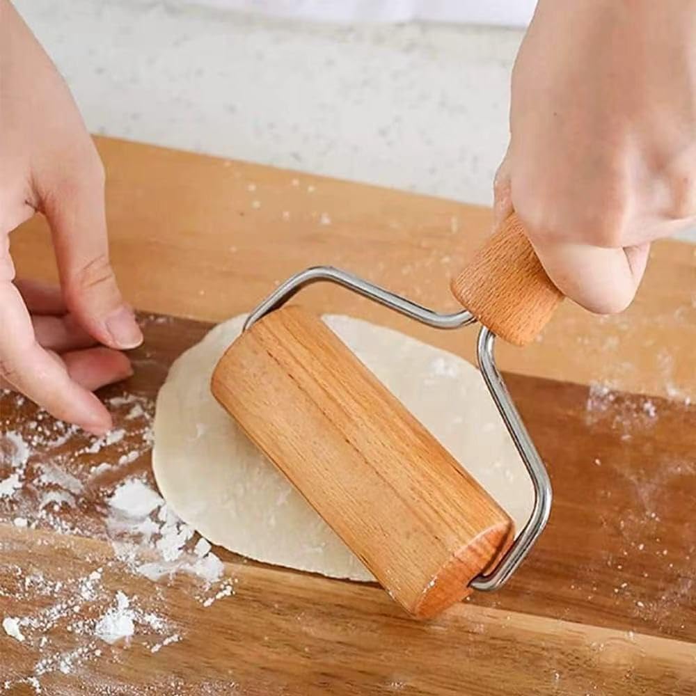 Rodillo de masa de bambú antiadherente para cocina casera