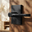 Manijas puerta negras mate sin llave ajustable dormitorio baño