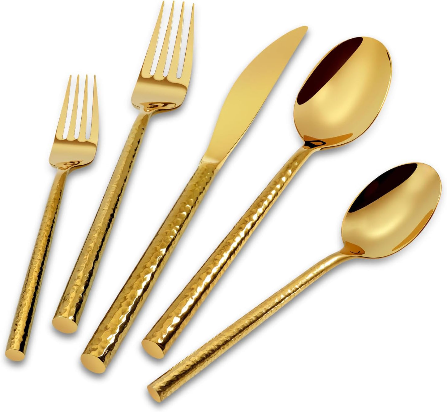 Set 60 Pzas Cubiertos Redondos Acero Inox 18/10