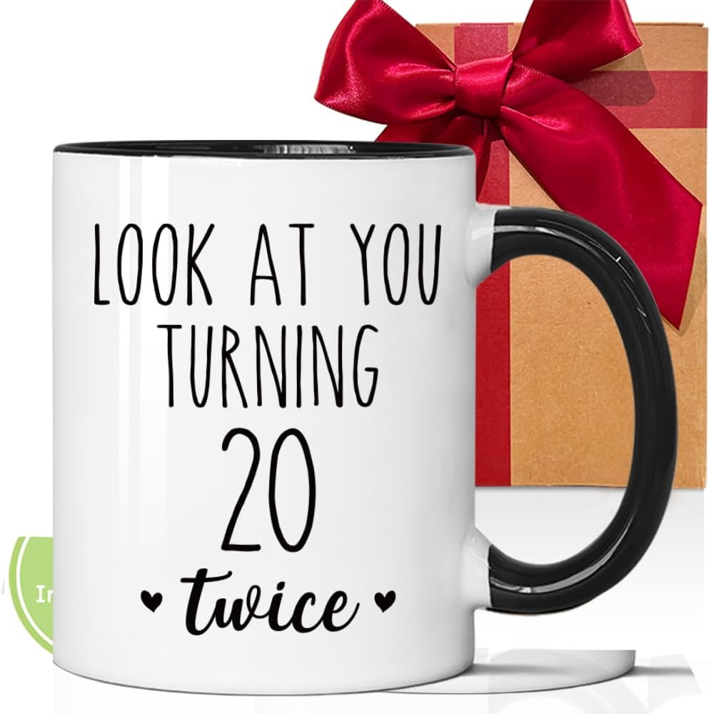Taza de 40 años regalo divertido para mujer y hombre