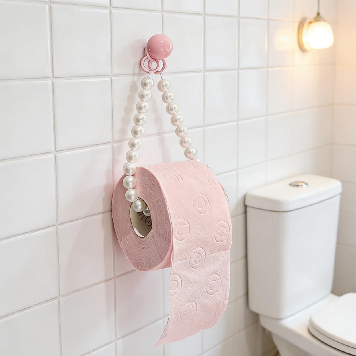 Portarrollo papel higiénico plástico autoadhesivo para baño y sala