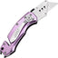 Cuchillo utilitario plegable 10 hojas SK5 aluminio clip bolsillo