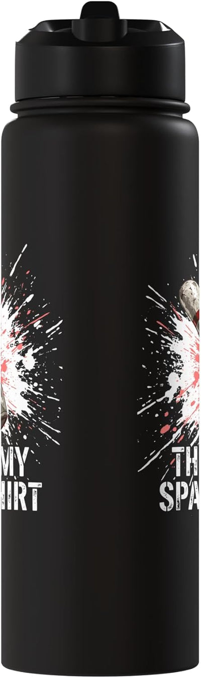 Botella de agua aislada de acero inoxidable con pin de bowling