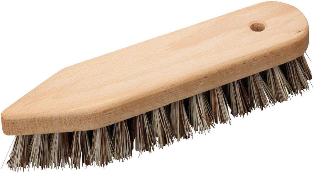 Cepillo fibra puntiaguda/mango madera haya 8-1/4pulg