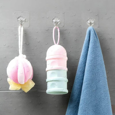 Ganchos adhesivos resistentes para pared baño cocina 24 piezas
