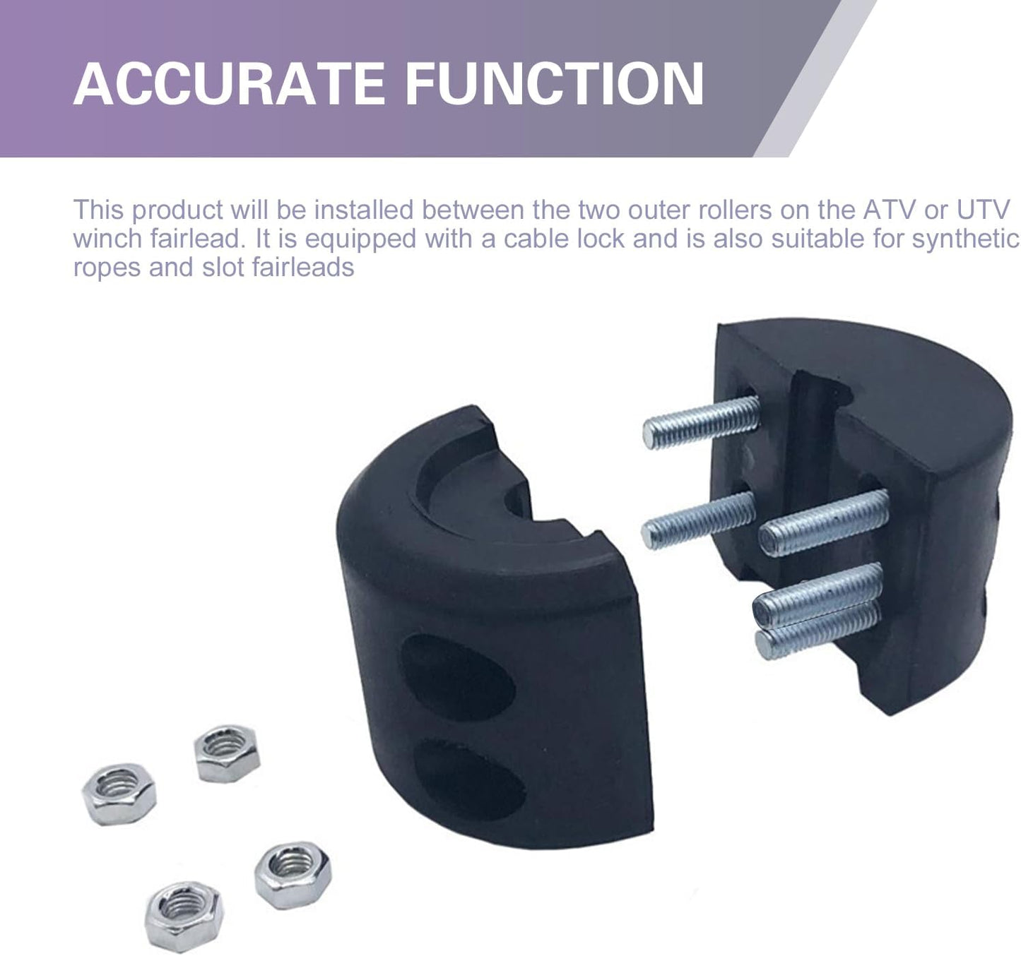Tapón cabrestante acero inox con llave Allen para ATV UTV