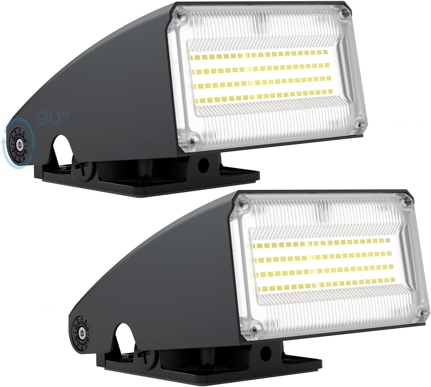 Luz LED pared 30-60W IP65 con fotocélula patio casa