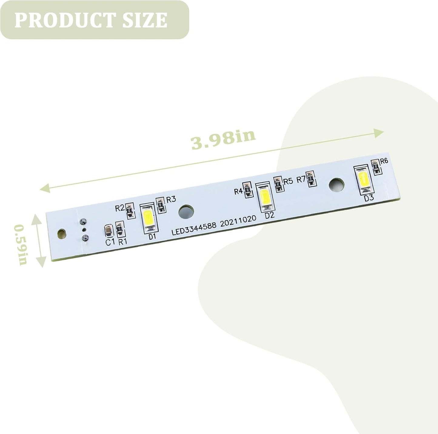 Pack 2 tableros luz LED para refrigeradores GE