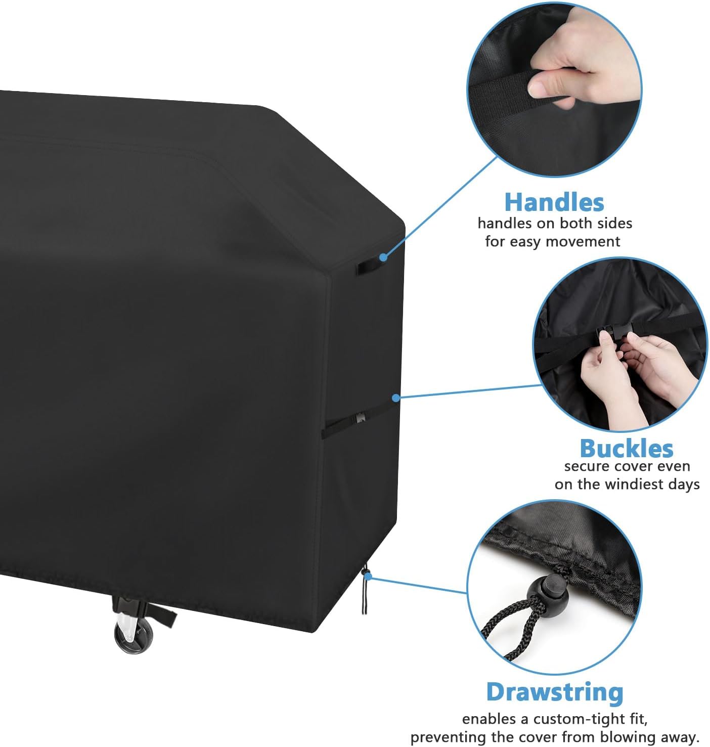 Cubierta parrilla gas 48pulg impermeable UV resistente
