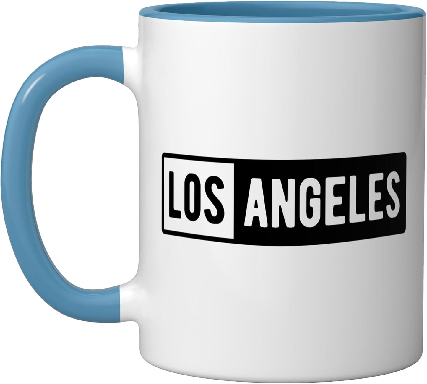 Taza Cerámica Diseño LA California Azul/Blanco
