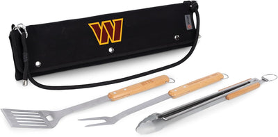 Set 3 Pzas Accesorios Barbacoa Madera Haya