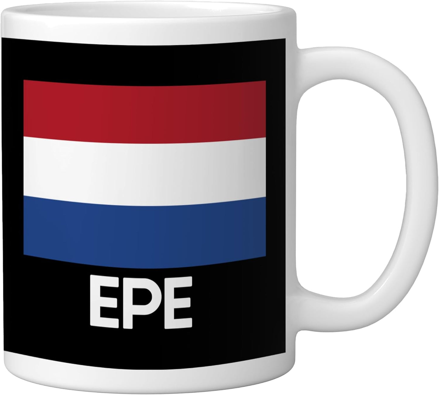 Taza Cerámica Bandera Holanda Blanca