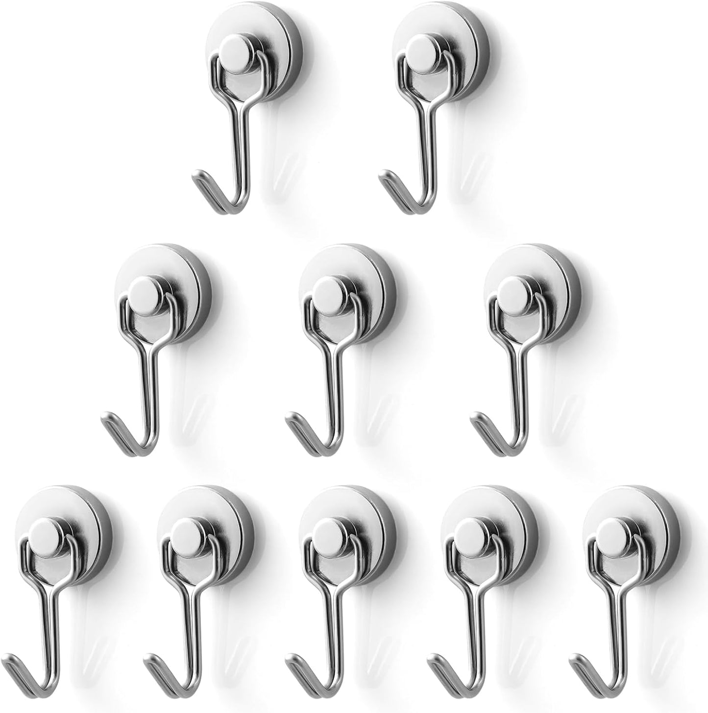 Ganchos magnéticos neodimio carga 33lb set 10 para cocina