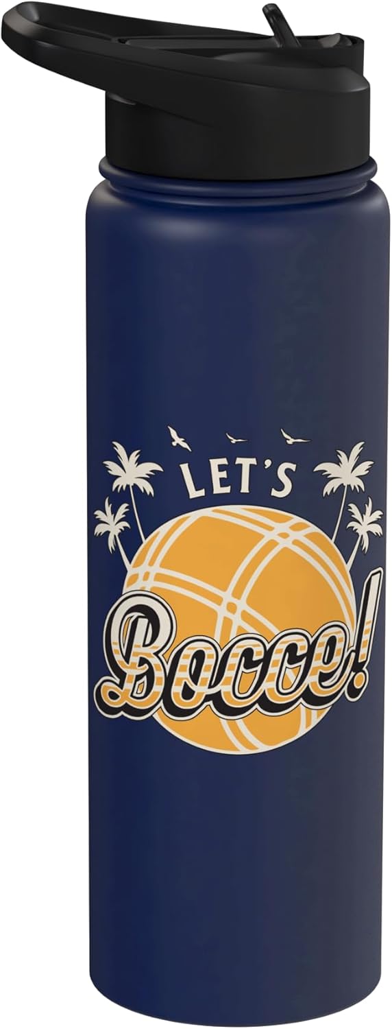 Botella de agua acero inoxidable bocce boules deporte petanque