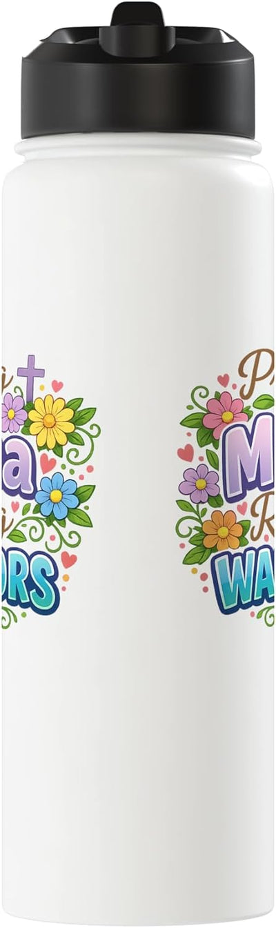 Botella agua acero inox aislada cristiana mamá orante