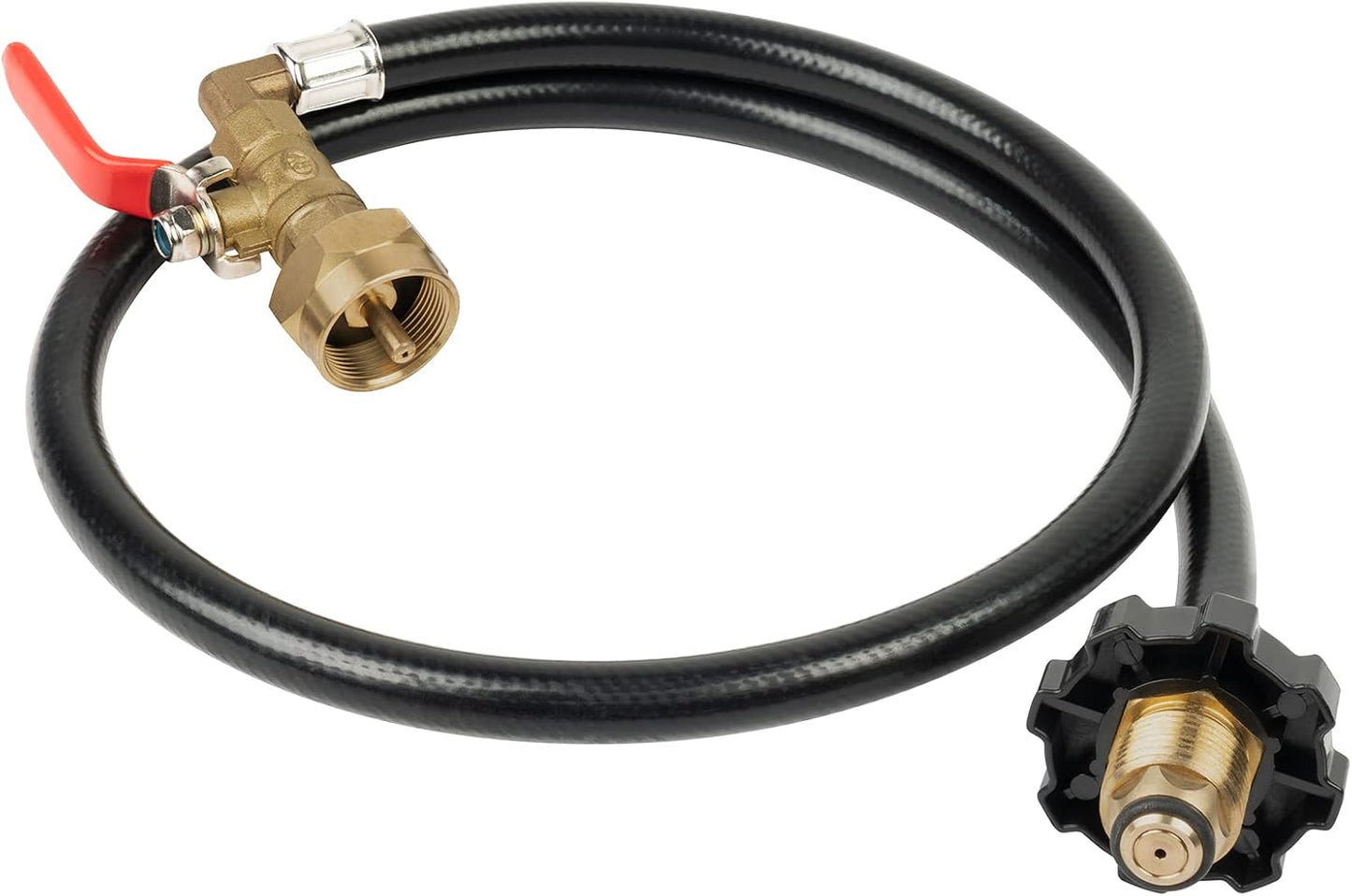 Kit adaptador recarga propano 1lb manguera 3pies válvula