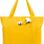 Pack 6 Bolsas Lona con Bolsillo Cremallera Amarillo