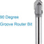 Broca ranura 90° vástago 1/4" diámetro 1/2" carburo