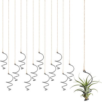 12 Soportes Colgantes para Plantas de Aire con Cuerdas Yute