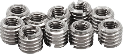 10 Pzas Insertos Roscados M5 Acero Inox Adaptador M8