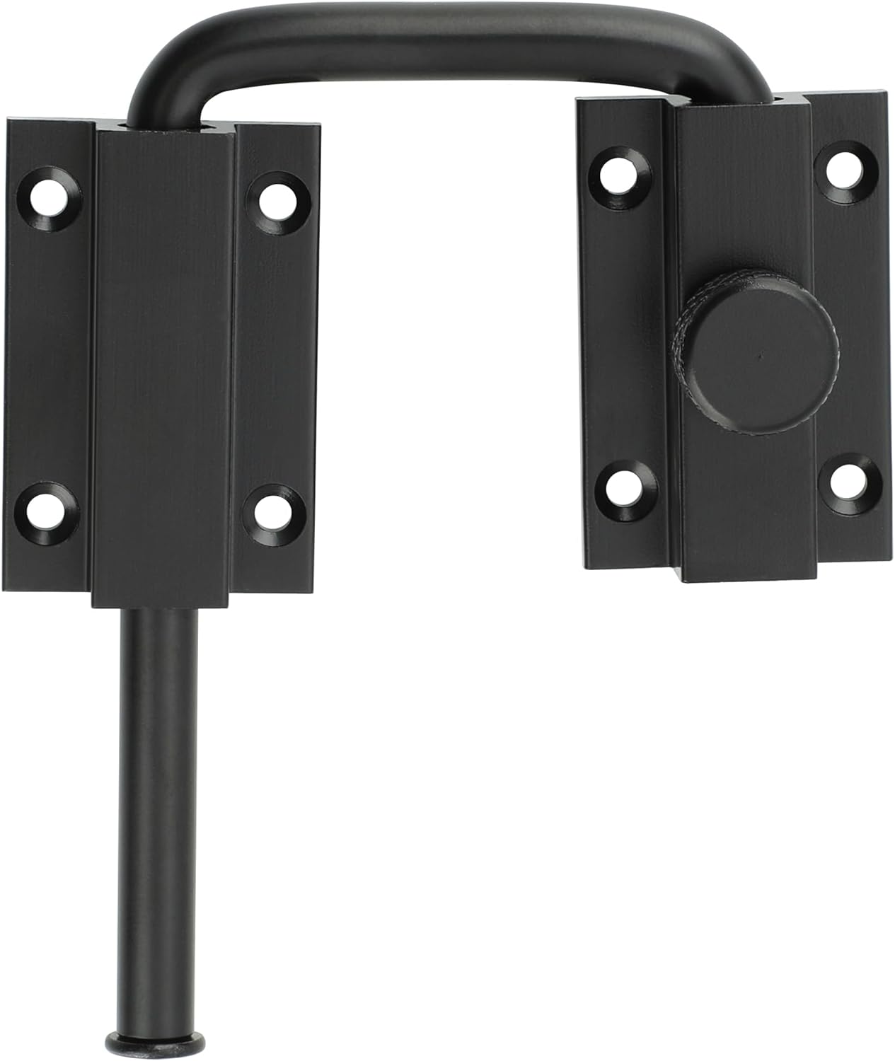 Cerradura puerta perno U 4pulg antirrobo negra