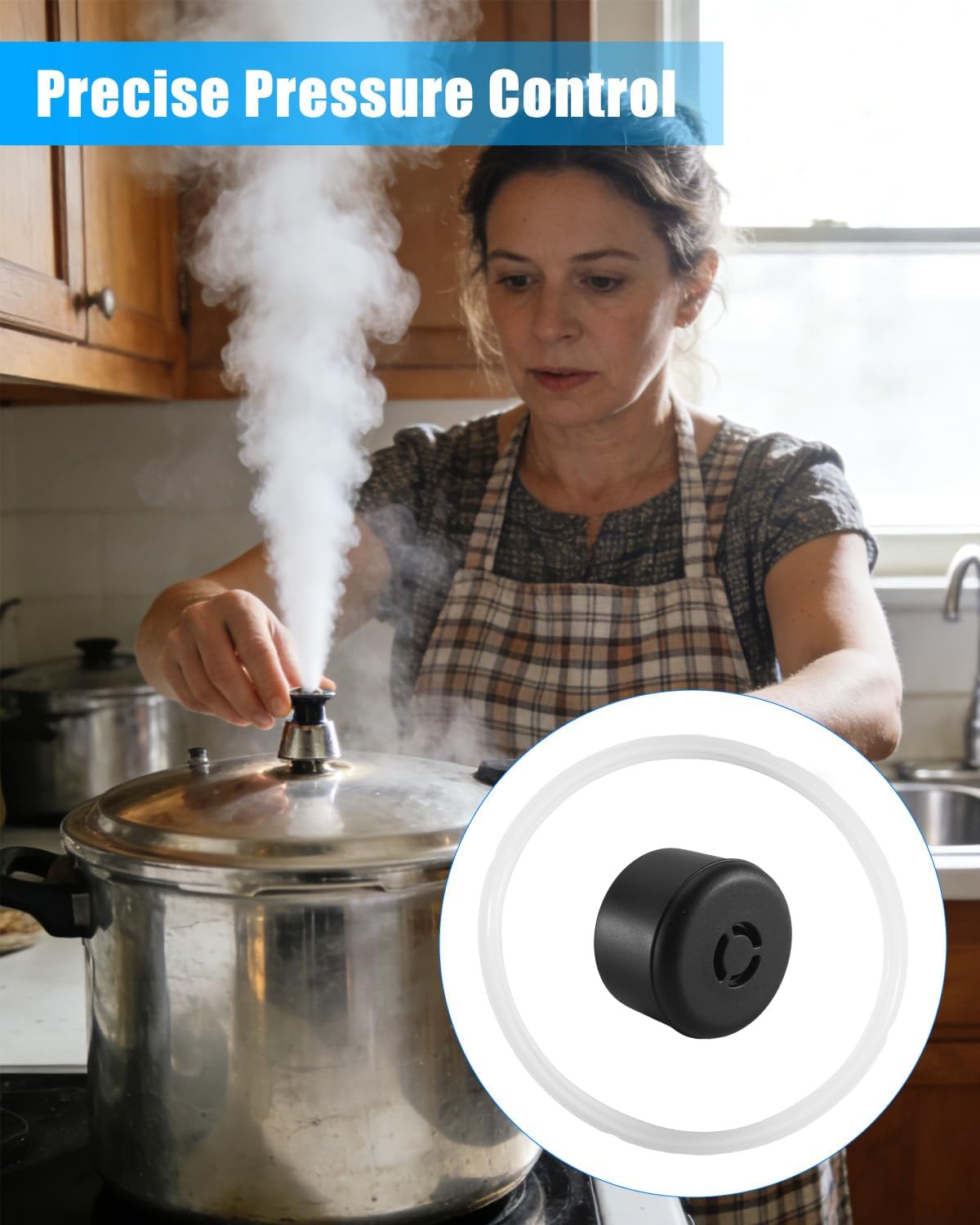 Kit repuesto olla a presion Instant Pot Pro Plus Duo Evo Plus 8QT con mango liberacion vapor