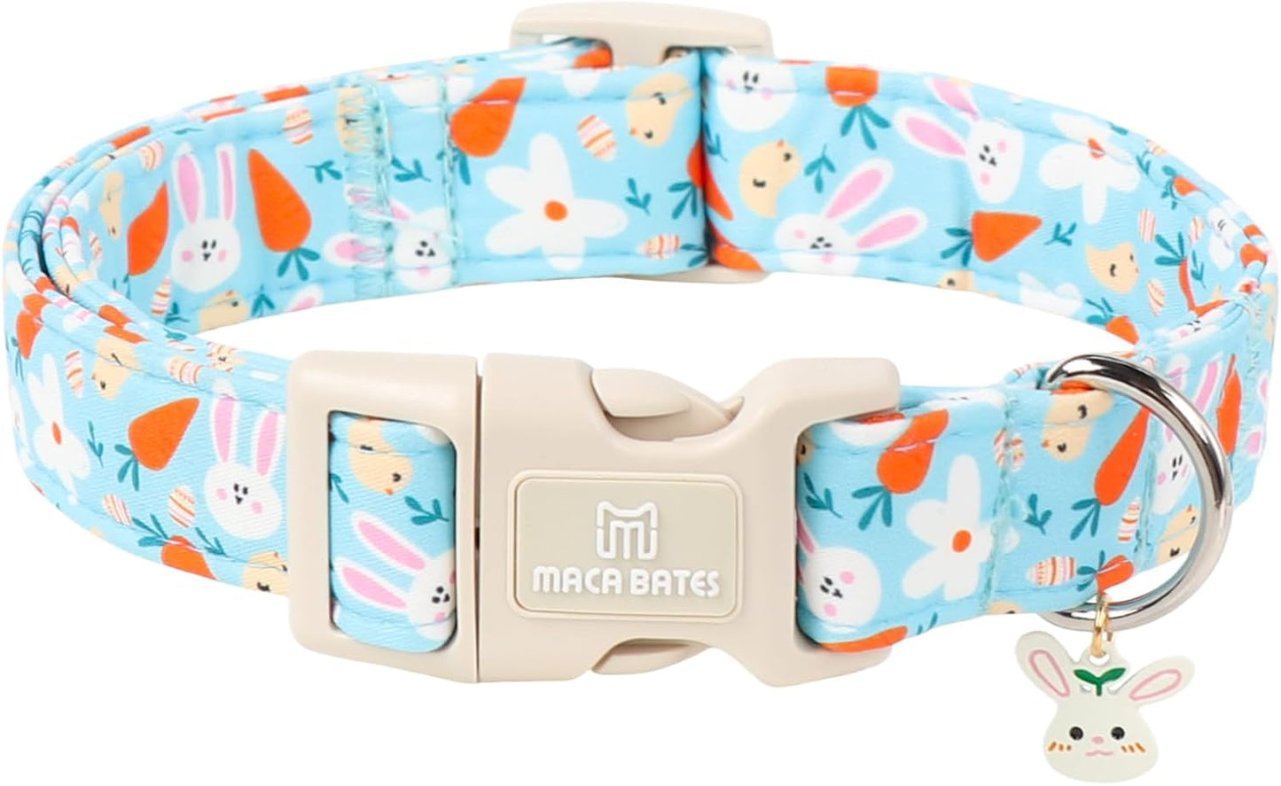 Collar Pascua perro dije conejo zanahoria ajustable