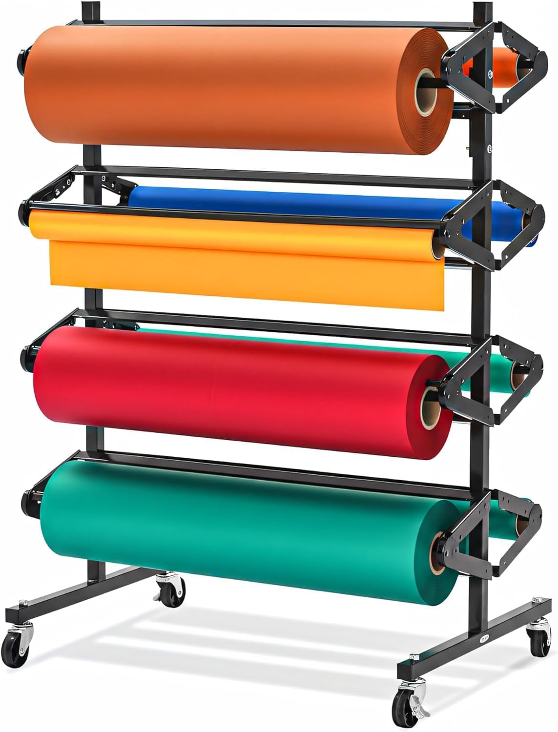 Soporte cortador papel 8 rollos dispenser cerámica borde dentado