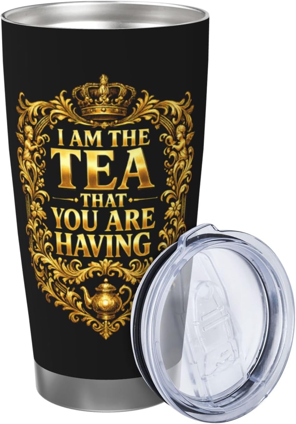 Vaso acero inox 20oz con tapa regalo navideño para hombre