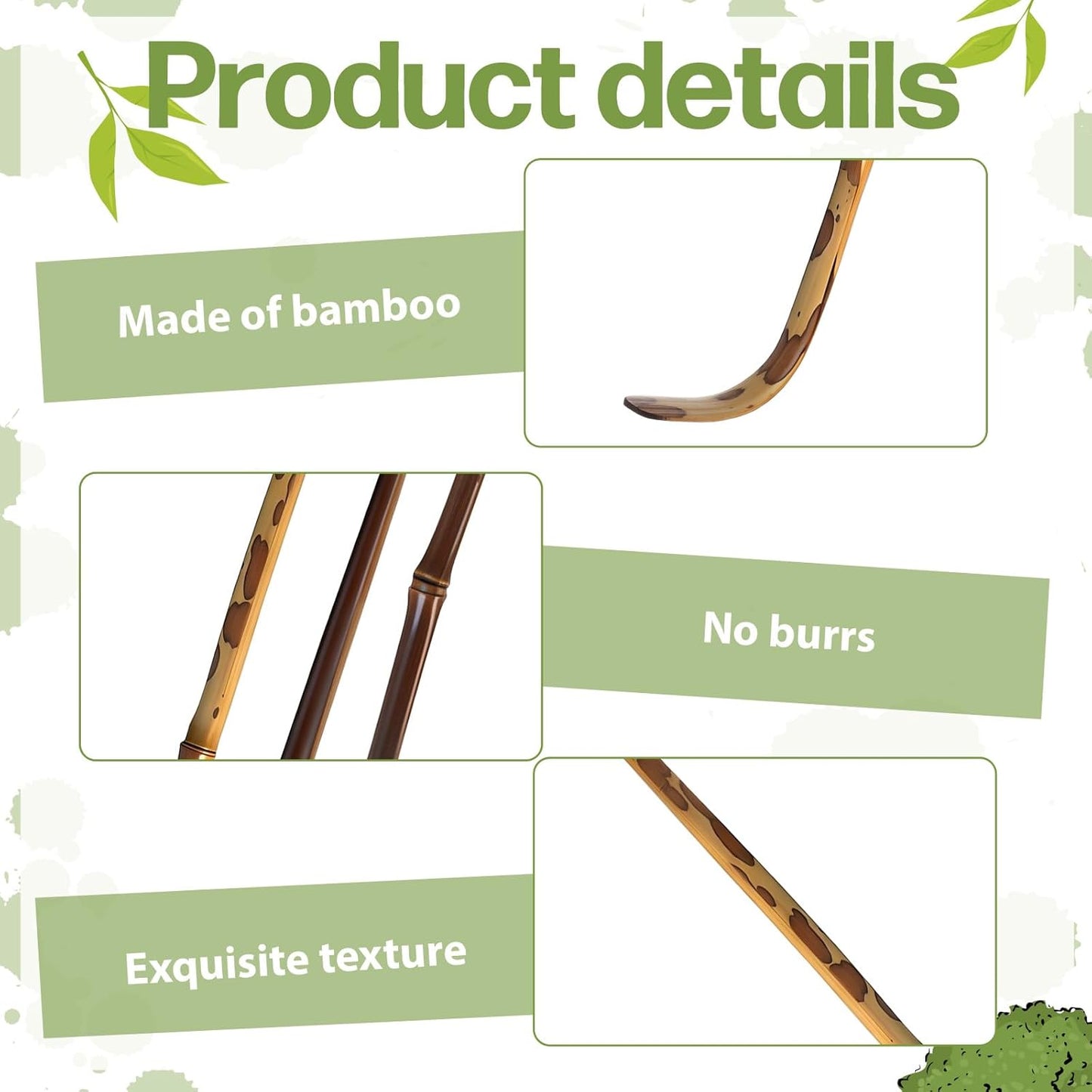 Set 3 cucharas bambú para ceremonia té matcha